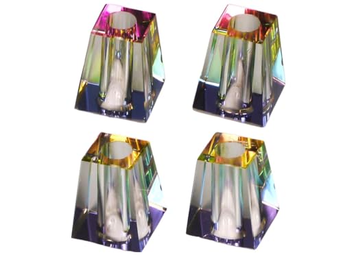 Glutkiller Regenbogenfarben aus Glas für Aschenbecher (Regenbogen sortiert - 4 Stück) von LK Trend & Style