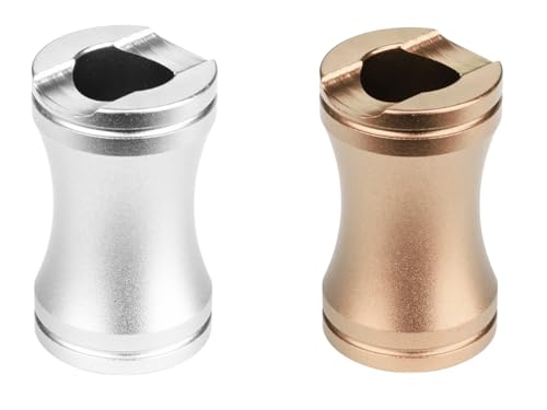 Glutkiller aus Aluminium, Konkav, 2er-Set sehr leicht, mit Zigarettenablage (Silber + Gold) von LK Trend & Style