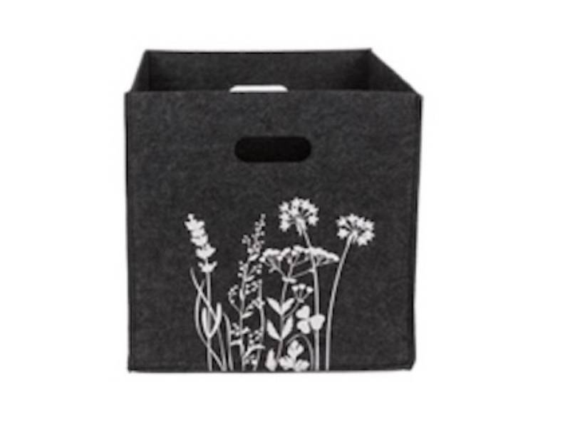 LK Trend & Style Aufbewahrungsbox aus Filz mit Löwenzahn-/Wildblumenmotiv, (1 St., 1-tlg. oder 2-tlg) von LK Trend & Style