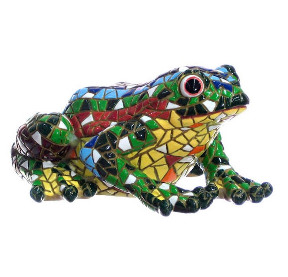 LK Trend & Style Dekofigur Stier oder Frosch oder Katze (großartiges Geschenk), Sammelfigur die Gaudís berühmte Trencadís-Technik nachempfunden ist von LK Trend & Style