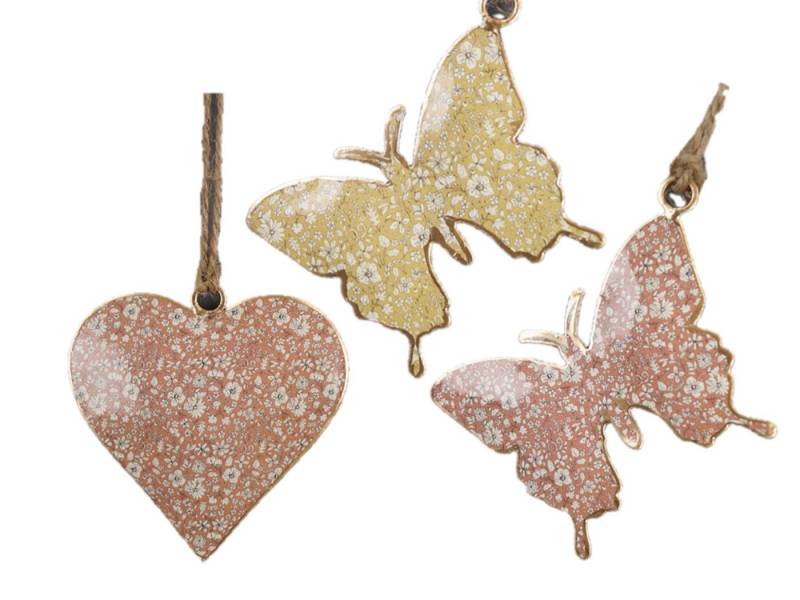 LK Trend & Style Dekohänger Schickes Trio Schmetterlinge mit Herz (3 St), zu jeder Jahreszeit ein schöner Hingucker von LK Trend & Style
