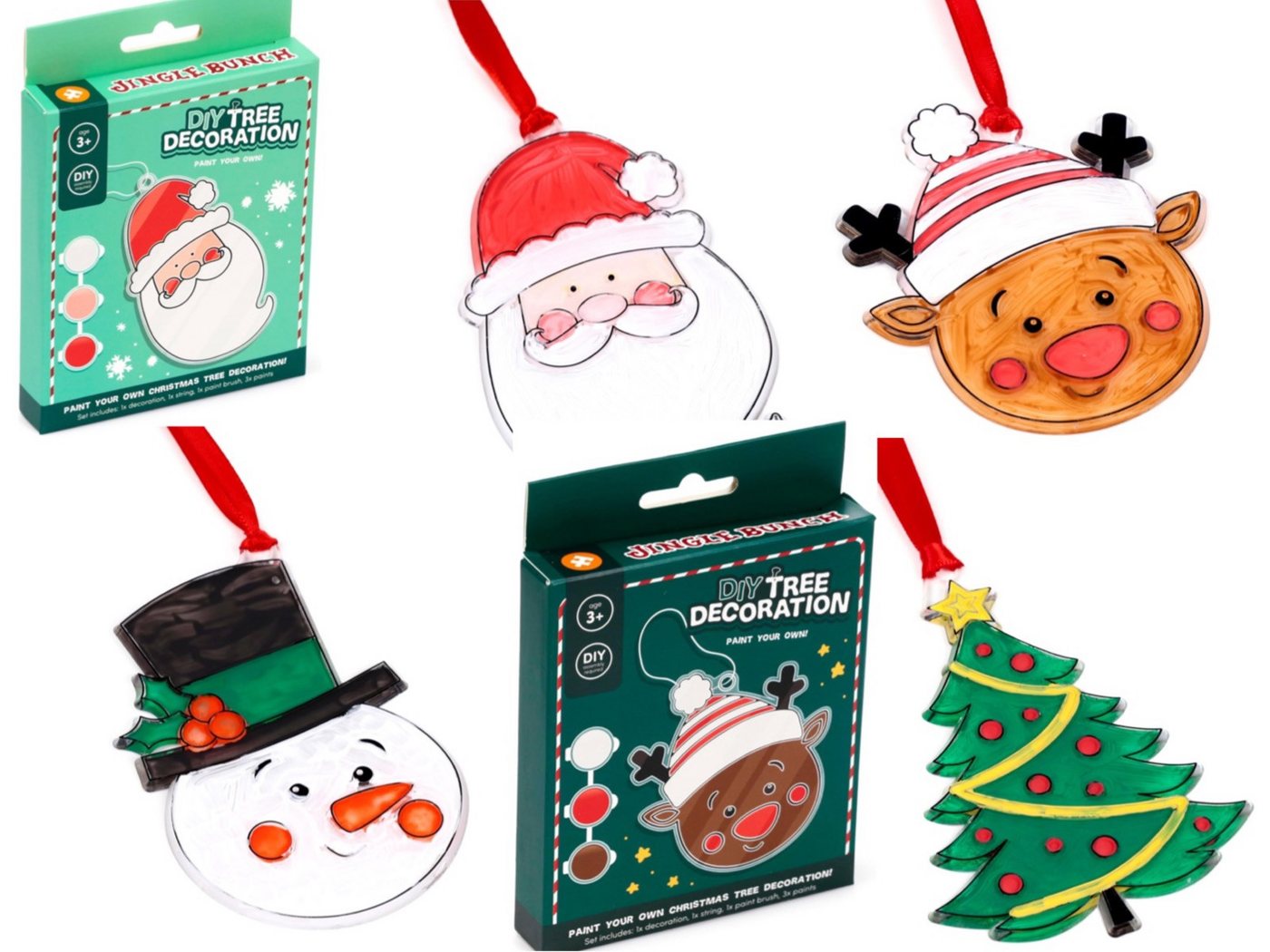 LK Trend & Style Fensterbild Weihnachtsbaumschmuck zum Selbstbemalen, Kreativ mit Kinder LK Trend & Style Fensterbild Weihnachtsbaumschmuck zum Selbstbemalen, Kreativ mit Kinder von LK Trend & Style