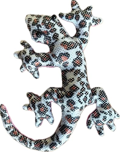 LK Trend & Style Sandtier Gecko Deko-Figur, 19 cm, Strukturierte Oberfläche mit Schimmer-Effekt, Handschmeichler für Schreibtisch (gepunktet Gecko) von LK Trend & Style