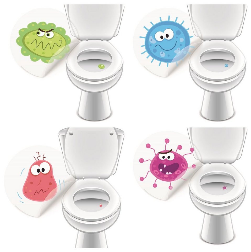 LK Trend & Style Sticker Toilettensticker für Urinale und Toiletten, (WC-Aufkleber), dauerhafte Urinal-Sticker, Motivation für Töpfchen und Toilette von LK Trend & Style