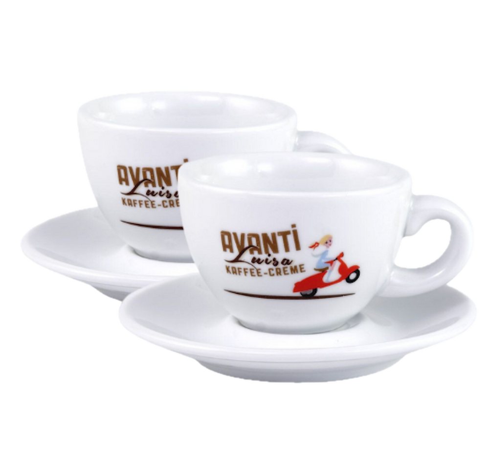 LK Trend & Style Tasse AVANTI Doppiotasse - 2er Set, Porzellan, dickwandig und äußerst robust verarbeitet von LK Trend & Style