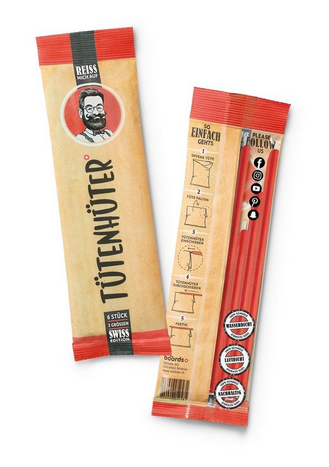 LK Trend & Style Verschlussklammer Tütenhüter: Verschlussmöglichkeit von Tüten oder Beutel (6-tlg), Wasserdicht, Luftdicht, Aromaschutz. von LK Trend & Style