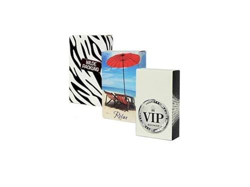 LK Trend & Style Zigarettenschachtel-Überzieher aus Pappe, verschiedene Designs, 6 Stück (L - 100mm) von LK Trend & Style