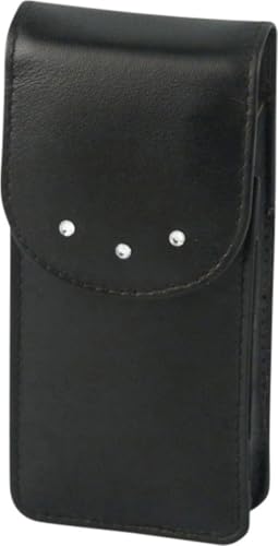 Leder-Zigarettenetui mit Strass, 120mm, Schwarz, Magnetverschluss Leder-Zigarettenetui mit Strass, 120mm, Schwarz, Magnetverschluss von LK Trend & Style