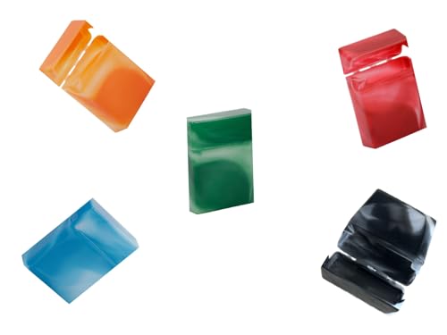 Marmorierte Zigarettenetui, 20 Zigaretten Kapazität, Kunststoff mit Klappppverschluss, leicht, praktisch und klein 9x3x6cm (8) von LK Trend & Style