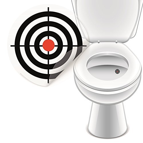 WC Aufkleber Bullauge Zielscheibe, Toilettensticker Badausstattung 4er Set- LK-Trend & Style von LK Trend & Style