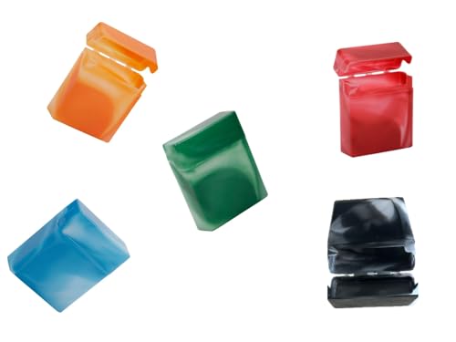 Zigarettenetui, Marmoriertes Design, 90 x 75 x 25 mm, 30g Leicht, Zigarettenboxen für 25 Zigaretten (6) von LK Trend & Style