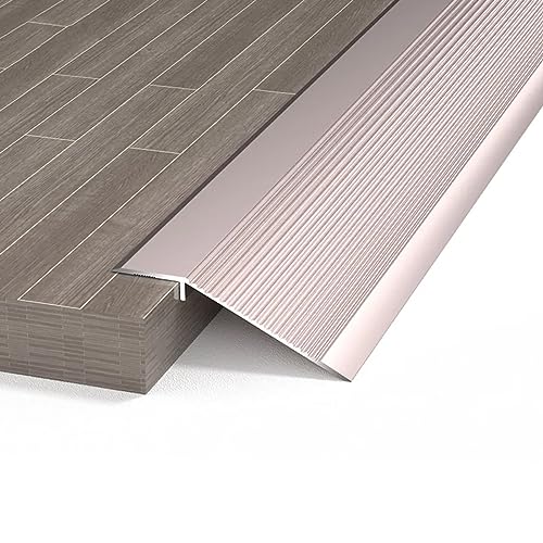 Aluminium-Bodenübergangstreifen, For Esszimmer, Büro, Schlafzimmer, Badezimmer, Türkantenverkleidung for Fliesen, Laminat, Vinylböden, for Schwellenhöhe 1–4 cm(Purple,110CM 43.3in) von LKAMCBZMF