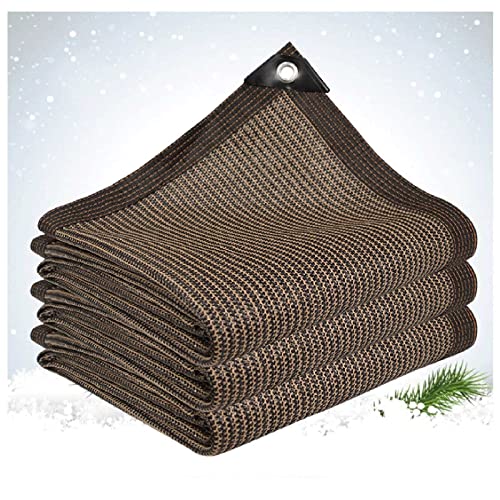 EIN Sonnenschutznetz im Freien mit Löchern, for Gärten, Terrassen-Sonnensegel im Freien, widerstandsfähiges/atmungsaktives Schattentuch, mit Ösen und verklebtem Rand(10x10m(33 * 33ft)) von LKAMCBZMF