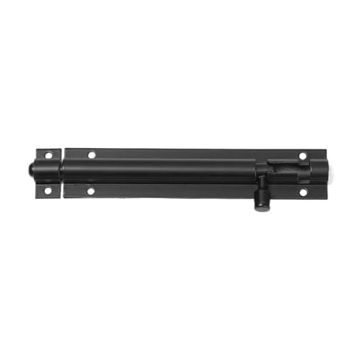 Edelstahl-Steckverriegelung, Schieberiegelverschluss for Türen, Tore, Schuppen, mehrere Größen, Schwarz, Silber(Black,5inch) von LKAMCBZMF
