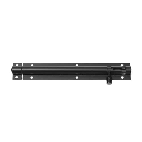 Edelstahl-Steckverriegelung, Schieberiegelverschluss for Türen, Tore, Schuppen, mehrere Größen, Schwarz, Silber(Black,6inch) von LKAMCBZMF