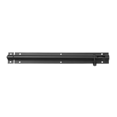 Edelstahl-Steckverriegelung, Schieberiegelverschluss for Türen, Tore, Schuppen, mehrere Größen, Schwarz, Silber(Black,8inch) von LKAMCBZMF