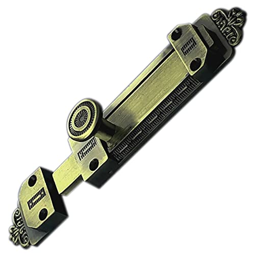 Edelstahl-Steckverriegelung, Tür- und Torschloss mit Schieberiegel aus Messing, antikes Messing/Bronze-Finish, 83 mm/103 mm(Ancient Bronze,103mm) von LKAMCBZMF