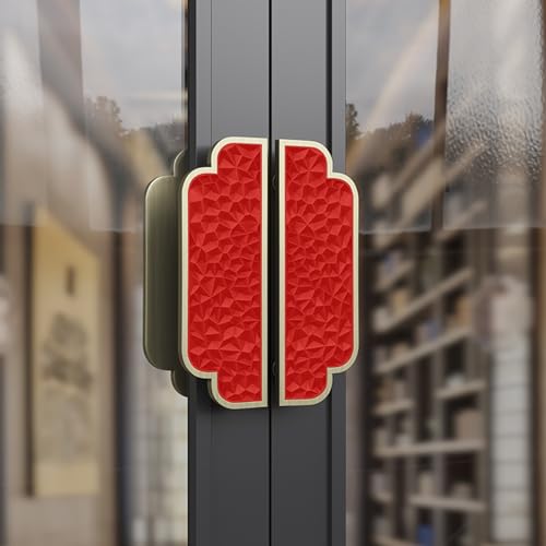 LKAMCBZMF Schieben Sie den Scheune Türgriff, Push-Pull-Türgriffe aus Aluminium for Holz-/Glastore, kommerzieller doppelseitiger Eingangsgriff(Style1,50X40cm/19.7"X15.8") von LKAMCBZMF