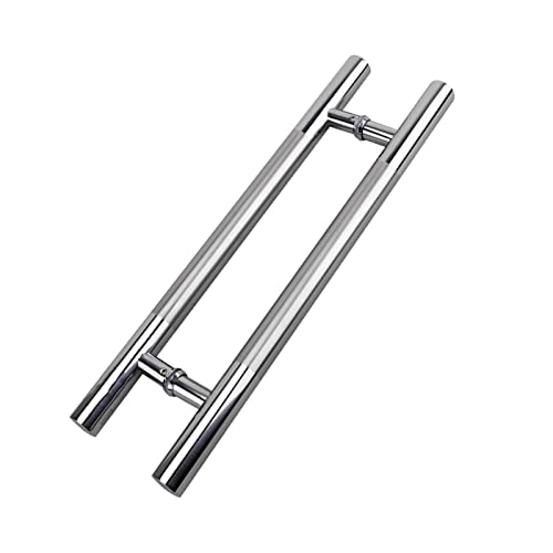 LKAMCBZMF Schieben Sie den Scheune Türgriff, Schiebetürgriff for Scheunentüren for Holztüren und Glastüren, runder Hardware-Griff mit Zubehör(Silver,100cm(39 3/8")*80cm) von LKAMCBZMF