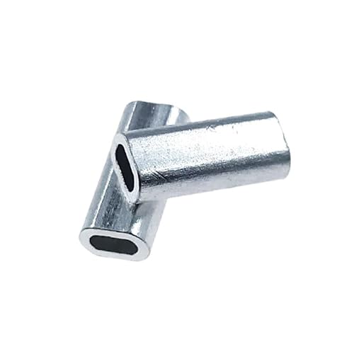 Stahlseil, Aluminium-Gehäuse, Aluminium-Crimphülsen for Drahtkabel, 70 Stück, verschiedene Größen(3.4mm-10mm) von LKAMCBZMF