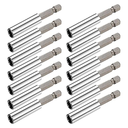 die muttermontage treibt die bohrbaugruppe, 15 Stück 1/4 Zoll Sechskantschaft Steckschlüssel Bohrer Verlängerung Halter 60 mm Silber die muttermontage treibt die bohrbaugruppe, 15 Stück 1/4 Zoll Sechskantschaft Steckschlüssel Bohrer Verlängerung Halter 60 mm Silber von LKAMCBZMF