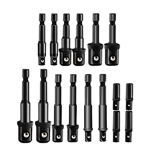 die muttermontage treibt die bohrbaugruppe, Schlagschrauber-Steckschlüssel-Adapter und Verlängerungsset mit Sechskantschaft, 7–24-teilig(16pcs) von LKAMCBZMF