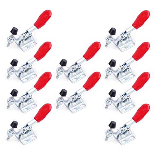 manuelles Werkzeug horizontale Ellbogenklammern, Kniehebelspanner SD-201A 27kg Schnellspanner Rot 3er-Pack(10pcs) von LKAMCBZMF