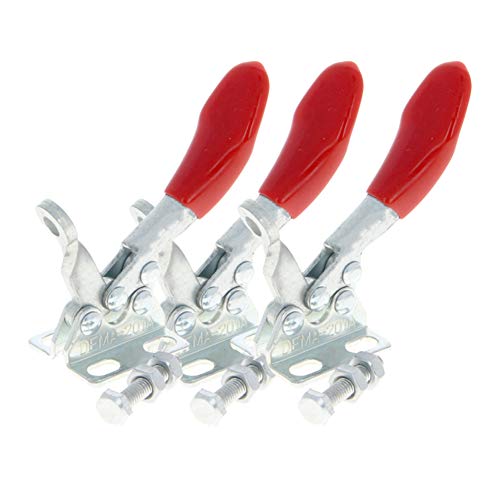 manuelles Werkzeug horizontale Ellbogenklammern, Verstellbarer Kniehebelspanner Horizontal Modell 202FL 227kg 100° 80°(90 80 27 3pcs 201A) von LKAMCBZMF