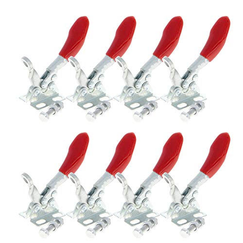 manuelles Werkzeug horizontale Ellbogenklammern, Verstellbarer Kniehebelspanner Horizontal Modell 202FL 227kg 100° 80°(90 80 27 8pcs 201A) von LKAMCBZMF