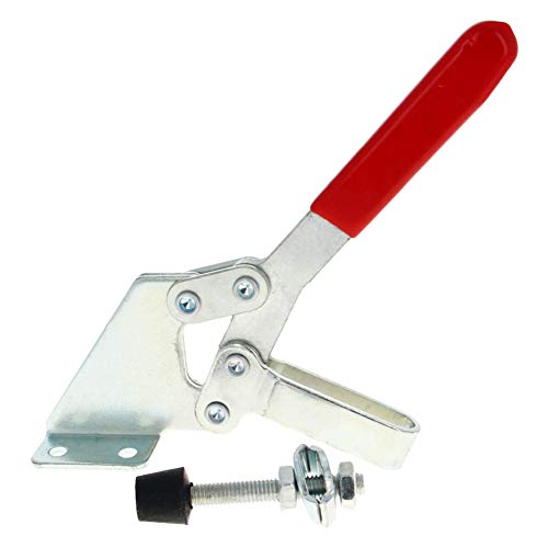 manuelles Werkzeug horizontale Ellbogenklammern, Verstellbarer Kniehebelspanner Horizontal Modell 202FL 227kg 100° 80°(95 62 227 1PCS 202F) von LKAMCBZMF