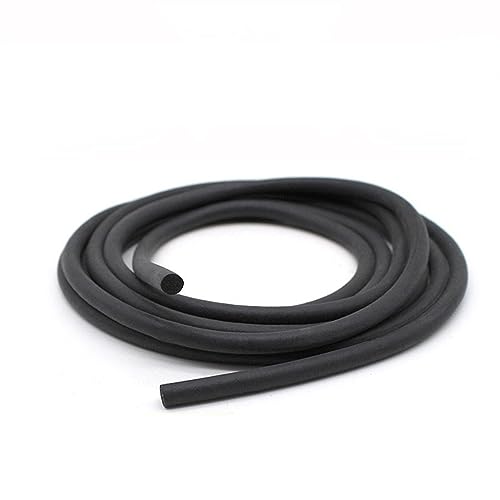 runden, gefüllten Schaumstreifen, Dichtungsstreifen aus Silikonschaum, rund, Durchmesser 2–30 mm, schwarz, Packung mit mehreren Größen und Längen(12mm,5 Meter) von LKAMCBZMF