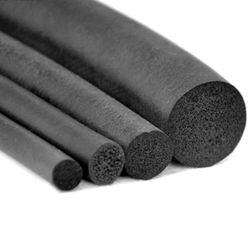 runden, gefüllten Schaumstreifen, O-förmiger Dichtungsstreifen aus Gummischwamm, schwarz, mehrere Größen(18mm,10 Meters) von LKAMCBZMF