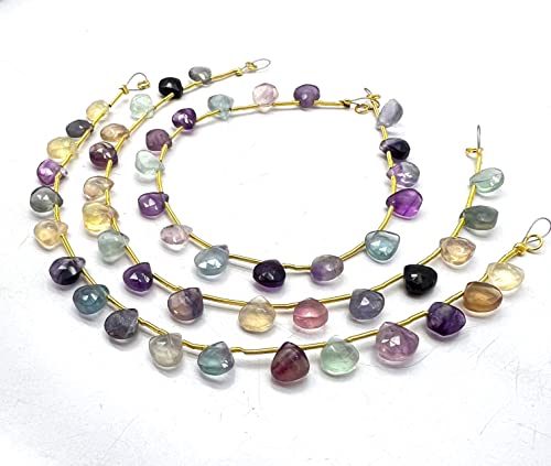 Natural Flourite 7x7mm Heart Faceted 8 Inch 17 Pieces Multi Color Rare Gemstone Beads Strand German_Beads_103 Natural Flourite 7x7mm Heart Faceted 8 Inch 17 Pieces Multi Color Rare Gemstone Beads Strand German_Beads_103 von LKBEADS