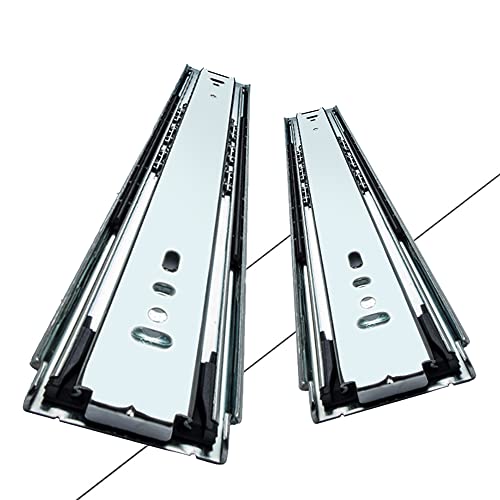 Schubladengleiter, Drawer runners,1 Pair Hardware Drawer Rails Metal Sliding Track, 3-Folds Full Extension Drawer Runners for Furniture, 90kg Load Capacity Schubladengleiter, Drawer runners,1 Pair Hardware Drawer Rails Metal Sliding Track, 3-Folds Full Extension Drawer Runners for Furniture, 90kg Load Capacity von LKDCNUP