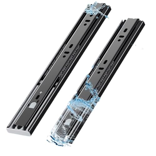Schubladengleiter, Drawer runners,2 Pack Drawer Slides Full Extension Bottom Mount Drawer Runners Three-Sectio Hidden Drawer Rails Heavy Duty Ball Bearing Slide Track Schubladengleiter, Drawer runners,2 Pack Drawer Slides Full Extension Bottom Mount Drawer Runners Three-Sectio Hidden Drawer Rails Heavy Duty Ball Bearing Slide Track von LKDCNUP