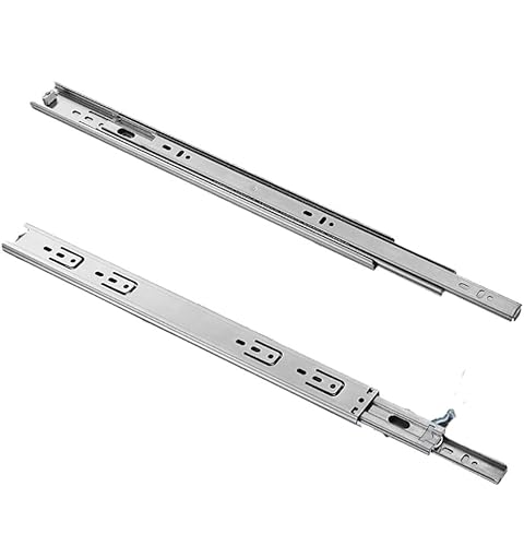 Schubladengleiter, Drawer runners,3 Fold Full Extension Slides for Drawer Hardware Drawer Rails Heavy Duty Cabinet Furniture Rails Ball Bearing Mute Stainless Steel Tracks for Dresser Schubladengleiter, Drawer runners,3 Fold Full Extension Slides for Drawer Hardware Drawer Rails Heavy Duty Cabinet Furniture Rails Ball Bearing Mute Stainless Steel Tracks for Dresser von LKDCNUP