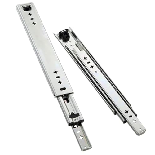 Schubladengleiter, Drawer runners,Ball Bearing Drawer Slides Heavy Duty Full Extension Side Mount Drawer Rails 3 Section Telescopic Drawer Runners Track, 120kg Load Capacity, 1 Pair Schubladengleiter, Drawer runners,Ball Bearing Drawer Slides Heavy Duty Full Extension Side Mount Drawer Rails 3 Section Telescopic Drawer Runners Track, 120kg Load Capacity, 1 Pair von LKDCNUP