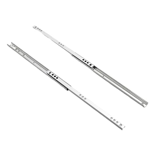 Schubladengleiter, Drawer runners,Ball Bearing Two Way Slide Track Rail, 2-Section Full Extension Drawer Runners, Side Mount Hardware for Cabinet, Telescoping Drawer Glides, 2Pcs von LKDCNUP