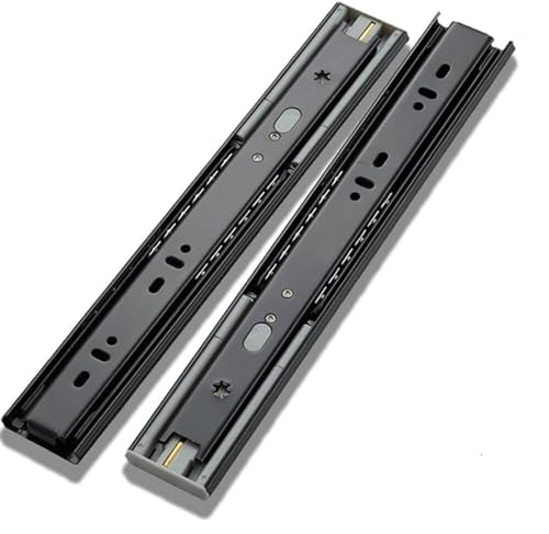 Schubladengleiter, Drawer runners,Damping Soft Close Drawer Runners 3 Fold Full Extension Telescoping Slide Track Heavy Duty Drawer Rails Ball Bearing Drawer Slides for Computer Desk Schubladengleiter, Drawer runners,Damping Soft Close Drawer Runners 3 Fold Full Extension Telescoping Slide Track Heavy Duty Drawer Rails Ball Bearing Drawer Slides for Computer Desk von LKDCNUP