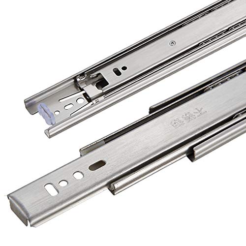Schubladengleiter, Drawer runners,Drawer Slides,Metal Ball Bearing,3 Sections Drawer Slide Rail Track,Push to Open Drawer Runners,2PCs Schubladengleiter, Drawer runners,Drawer Slides,Metal Ball Bearing,3 Sections Drawer Slide Rail Track,Push to Open Drawer Runners,2PCs von LKDCNUP