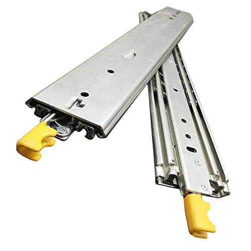 Schubladengleiter, Drawer runners,Heavy Duty Drawer Runners Slides, with Lock, Ball Bearing Rails Track Full Extension Drawer Runners 220 kg Loading Capacity, 1-Pair Schubladengleiter, Drawer runners,Heavy Duty Drawer Runners Slides, with Lock, Ball Bearing Rails Track Full Extension Drawer Runners 220 kg Loading Capacity, 1-Pair von LKDCNUP