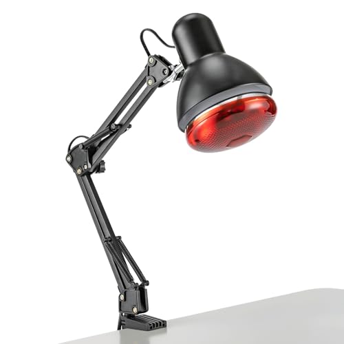 LKHDONG 150W Wärmelampe Rotlichtlampe mit Halteklammer, Rotlichtlampe Infrarot Lampe für Schmerzlinderung Temperaturbereich 0-100°C LKHDONG 150W Wärmelampe Rotlichtlampe mit Halteklammer, Rotlichtlampe Infrarot Lampe für Schmerzlinderung Temperaturbereich 0-100°C von LKHDONG
