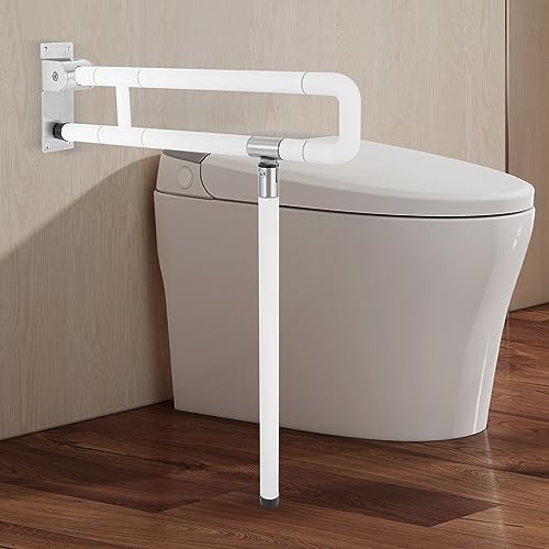 LKHDONG Haltegriff Klappbarer WC-Haltegriff Wandstützgriff Aufstehhilfe Toilette Stützstange für Senioren Behinderte Schwangere bis zu 100kg Weiß LKHDONG Haltegriff Klappbarer WC-Haltegriff Wandstützgriff Aufstehhilfe Toilette Stützstange für Senioren Behinderte Schwangere bis zu 100kg Weiß von LKHDONG
