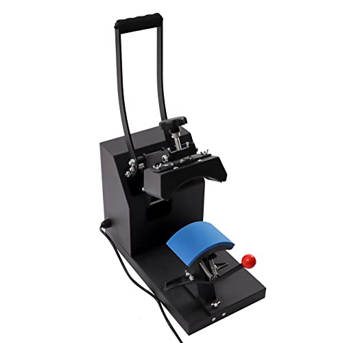 LKHDONG Kappenpresse Transferpresse Cap Hitzepresse Heat Press Machine Mützenpresse 360 ° Rotation Heiße Presse mit Temperatur und Zeitcontroller 220V von LKHDONG