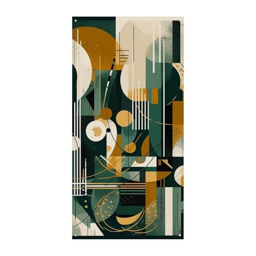 Abstrakte Malerei von Linien, Türbanner, saisonale vertikale Türabdeckung, Dekoration, langlebiger Hintergrund für Party, Veranda, Eingang, Garten, Dekoration, 178 x 80 cm von LKHDS