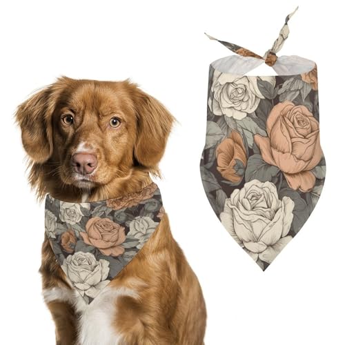Ein handgezeichnetes Hundehalstuch, waschbares und verstellbares Dreieckstuch, atmungsaktiver Haustierschal für kleine, mittelgroße und große Haustiere, niedliches modisches Haustier-Accessoire Ein handgezeichnetes Hundehalstuch, waschbares und verstellbares Dreieckstuch, atmungsaktiver Haustierschal für kleine, mittelgroße und große Haustiere, niedliches modisches Haustier-Accessoire von LKHDS