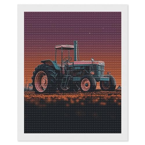 LKHDS Ästhetisches Traktor-Diamant-Malset für Erwachsene, runder Bohrer, DIY-Diamantkunst, 5D-Edelsteinkunst und Handwerk für Heimdekoration, 40,6 x 50,8 cm LKHDS Ästhetisches Traktor-Diamant-Malset für Erwachsene, runder Bohrer, DIY-Diamantkunst, 5D-Edelsteinkunst und Handwerk für Heimdekoration, 40,6 x 50,8 cm von LKHDS