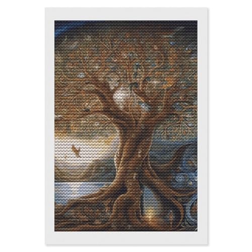 LKHDS Baum des Lebens Diamant-Malerei-Set für Erwachsene, runder Bohrer, DIY-Diamantkunst, 5D-Edelsteinkunst und Handwerk für Heimdekoration, 20,3 x 30,5 cm LKHDS Baum des Lebens Diamant-Malerei-Set für Erwachsene, runder Bohrer, DIY-Diamantkunst, 5D-Edelsteinkunst und Handwerk für Heimdekoration, 20,3 x 30,5 cm von LKHDS