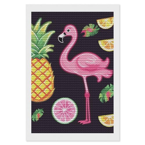 LKHDS Diamant-Malerei-Set mit Ananas-Banananen-Flamingo, für Erwachsene, vollständiger runder Bohrer, DIY-Diamantkunst, 5D-Edelsteinkunst und -handwerk für Heimdekoration, 20,3 x 30,5 cm LKHDS Diamant-Malerei-Set mit Ananas-Banananen-Flamingo, für Erwachsene, vollständiger runder Bohrer, DIY-Diamantkunst, 5D-Edelsteinkunst und -handwerk für Heimdekoration, 20,3 x 30,5 cm von LKHDS