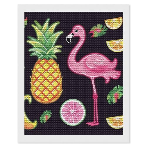 LKHDS Diamant-Malerei-Set mit Ananas-Banananen-Flamingo, für Erwachsene, vollständiger runder Bohrer, DIY-Diamantkunst, 5D-Edelsteinkunst und -handwerk für Heimdekoration, 40,6 x 50,8 cm LKHDS Diamant-Malerei-Set mit Ananas-Banananen-Flamingo, für Erwachsene, vollständiger runder Bohrer, DIY-Diamantkunst, 5D-Edelsteinkunst und -handwerk für Heimdekoration, 40,6 x 50,8 cm von LKHDS